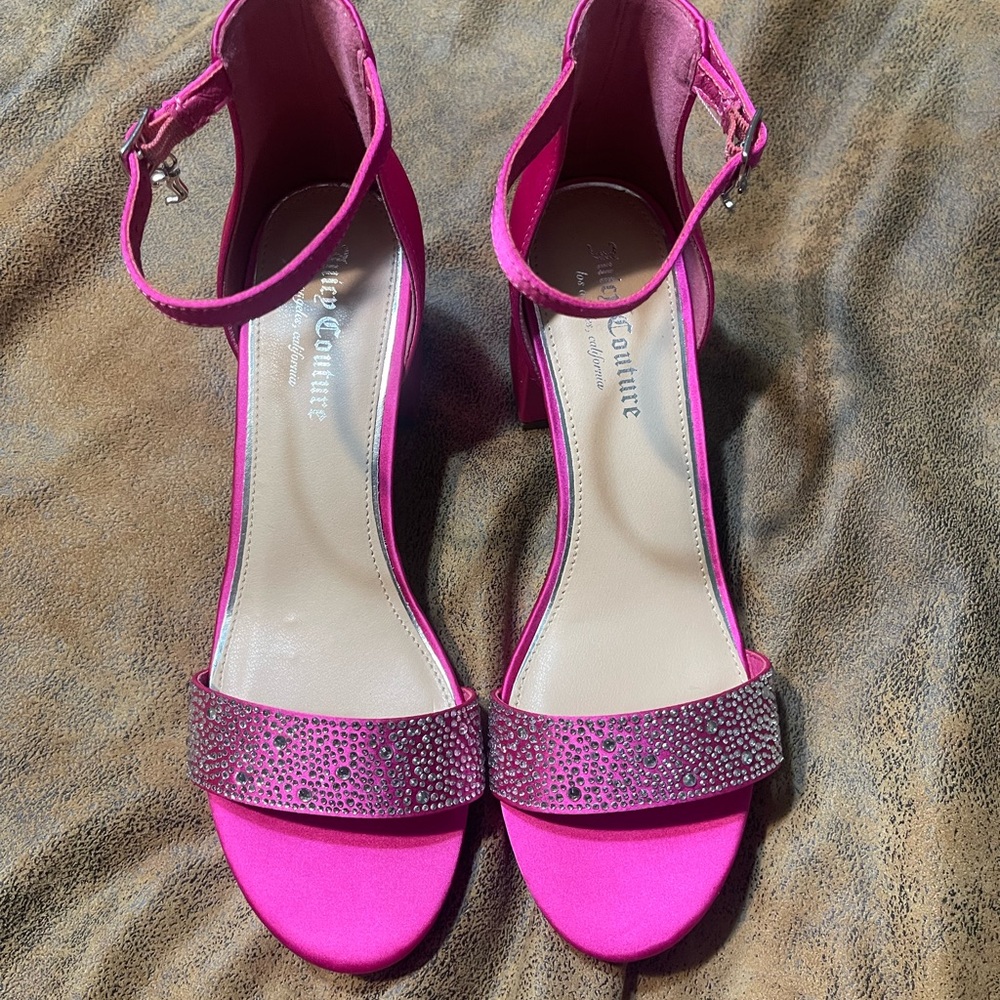 Juicy Couture Pink Bling Heels